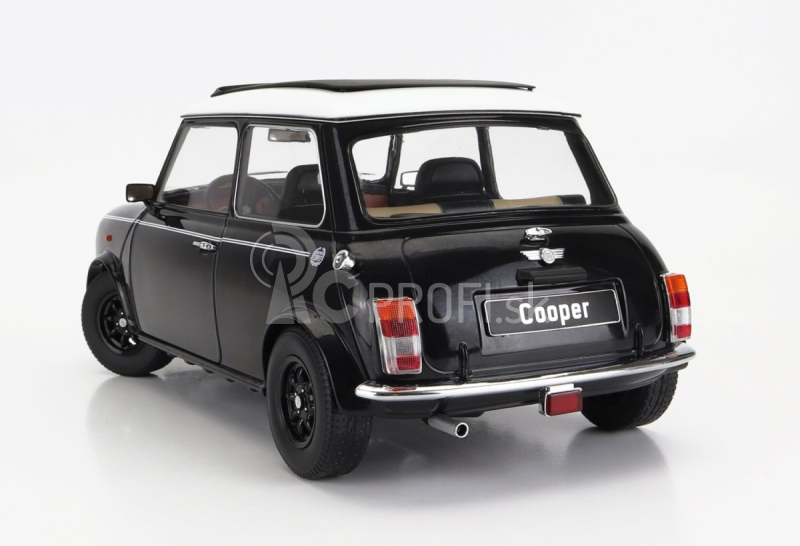 Mini Cooper Sunroof Lhd 1992 v mierke 1:12 čierna biela