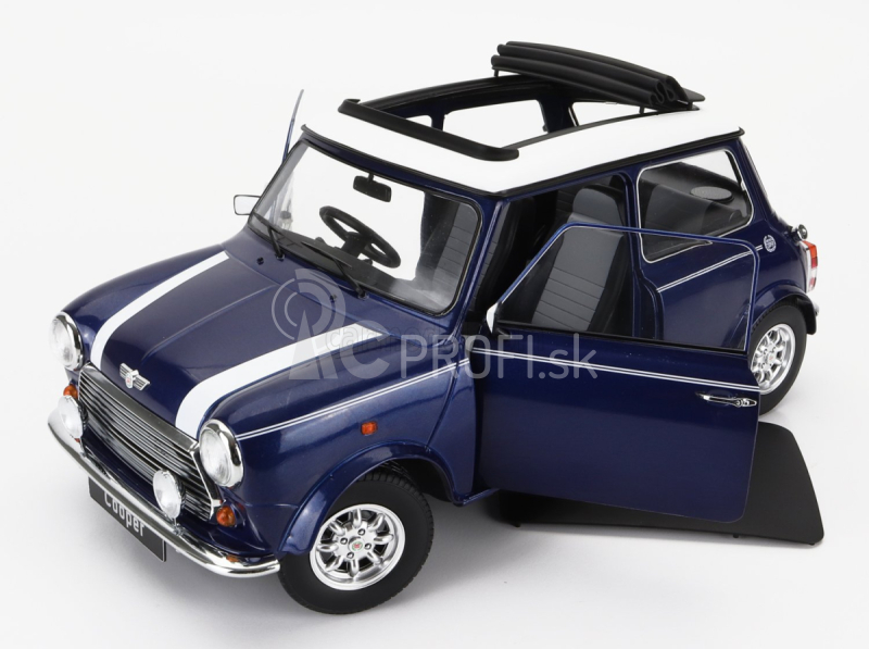 Mini Cooper Sunroof Rhd 1992 1:12 Blue Met White