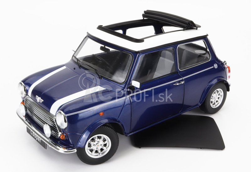 Mini Cooper Sunroof Rhd 1992 1:12 Blue Met White