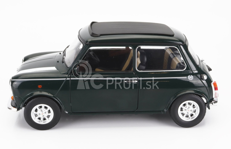 Mini Cooper Sunroof Rhd 1992 v mierke 1:12 tmavo zelená biela