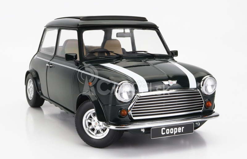 Mini Cooper Sunroof Rhd 1992 v mierke 1:12 tmavo zelená biela