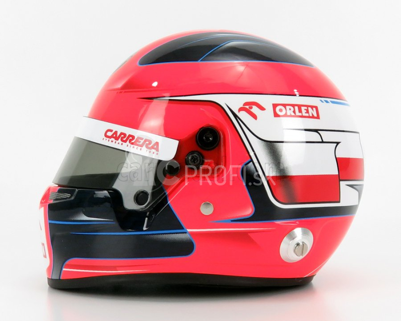 Mini prilba Bell helma F1 Casco Prilba Alfa Romeo C39 Team Racing Orlen Sezóna 2020 R.kubica 1:2 Červená