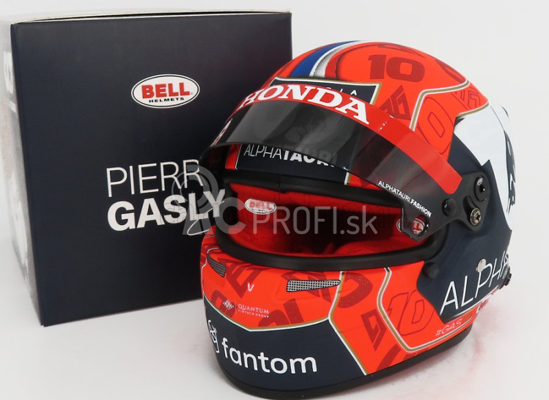 Mini prilba Bell helma F1 Casco Prilba At02 Honda Ra620h Team Alpha Tauri N 10 Sezóna 2021 Pierre Gasly 1:2 Červená čierna