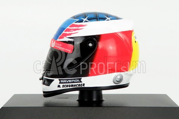 Mini prilba Schuberth prilba F1 Casco prilba Mild Seven Benetton B194 Ford N 5 Demonstration Run Belgium Spa Gp 2017 Mick Schumacher 1:8 žltá zelená červená čierna