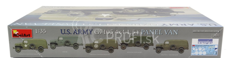 Miniart Chevrolet G7105 4x4 Truck Panel Van Military 1955 1:35 /