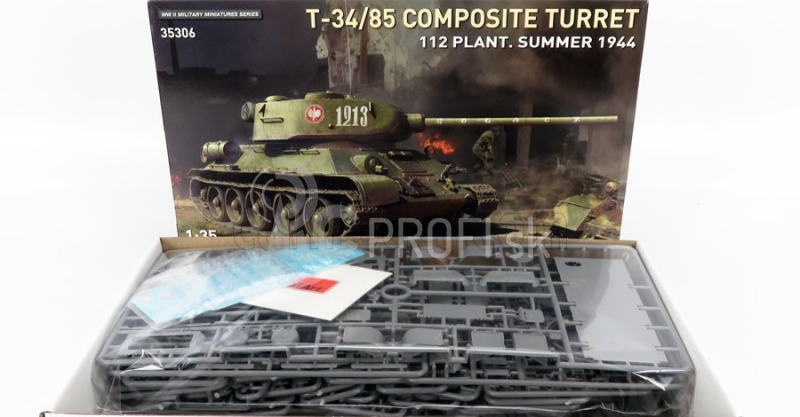 Miniart Kampfpanzer T-34/85 Tank Military Leto 1944 1:35 /