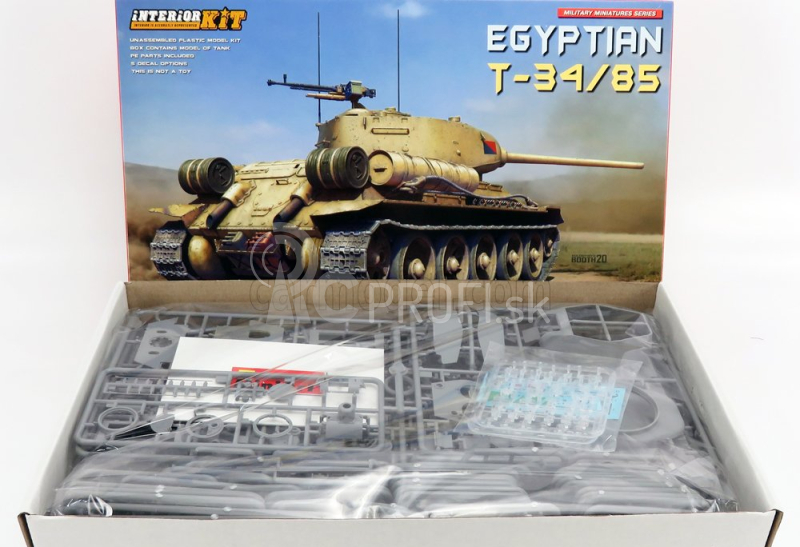 Miniart Kampfpanzer T-34/85 Tank vojenský egyptský 1944 1:35 /