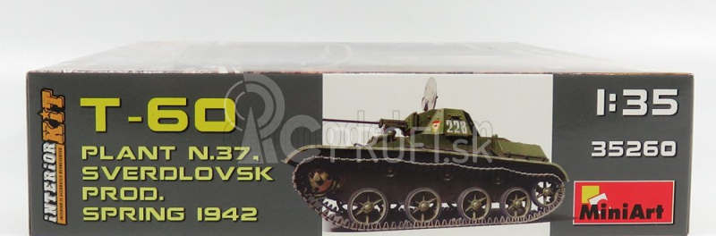 Miniart Krupp T-60 Tank Sverdlovsk Jar 1942 1:35 /