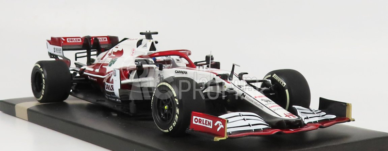 Minichamps Alfa romeo F1 C41 Team Orlen Racing N 7 Posledné preteky Abu Dhabi GP 2021 Kimi Raikkonen 1:18 Biela červená met.