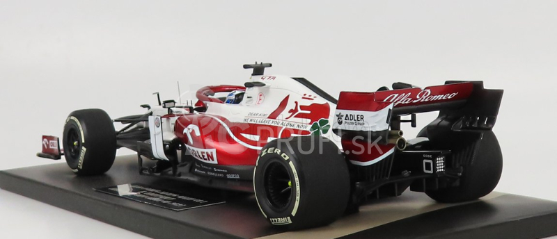 Minichamps Alfa romeo F1 C41 Team Orlen Racing N 7 Posledné preteky Abu Dhabi GP 2021 Kimi Raikkonen 1:18 Biela červená met.