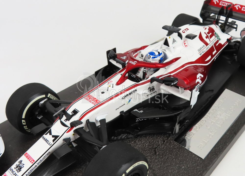 Minichamps Alfa romeo F1 C41 Team Orlen Racing N 7 Posledné preteky Abu Dhabi GP 2021 Kimi Raikkonen 1:18 Biela červená met.