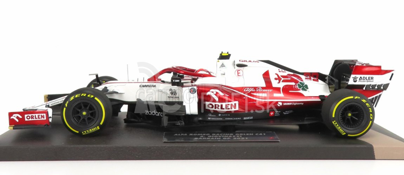 Minichamps Alfa romeo F1 C41 Team Orlen Racing N 99 Bahrain Gp 2021 Antonio Giovinazzi 1:18 Biela červená met.