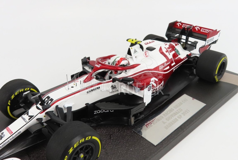 Minichamps Alfa romeo F1 C41 Team Orlen Racing N 99 Bahrain Gp 2021 Antonio Giovinazzi 1:18 Biela červená met.