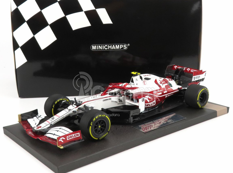 Minichamps Alfa romeo F1 C41 Team Orlen Racing N 99 Bahrain Gp 2021 Antonio Giovinazzi 1:18 Biela červená met.