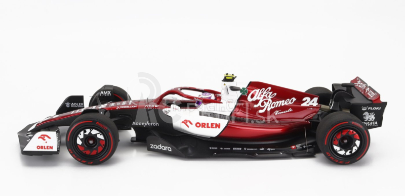 Minichamps Alfa romeo F1 C42 Team Orlen Racing N 24 10th Bahrain Gp 2022 Guanyu Zhou 1:18 biela červená met.