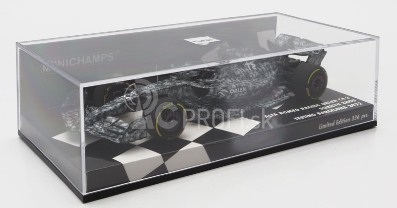 Minichamps Alfa romeo F1 C42 Team Orlen Racing N 24 Test Barcelona 2022 Guanyu Zhou 1:43 Biela