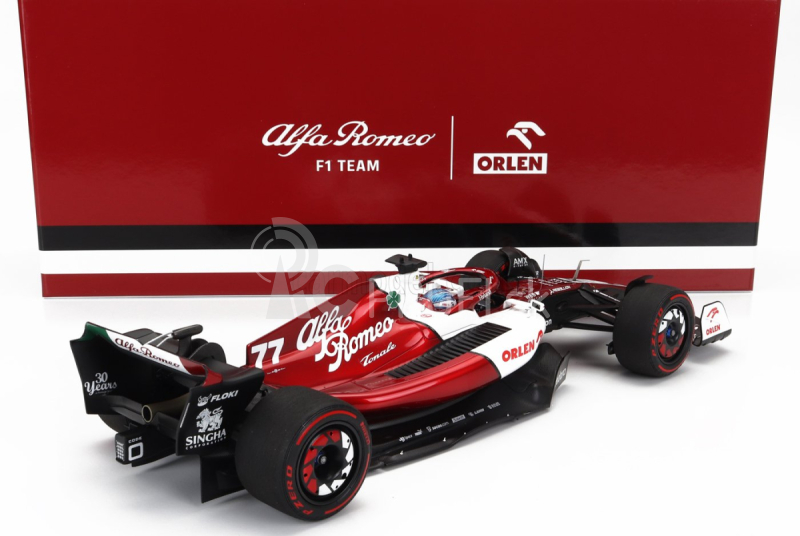 Minichamps Alfa romeo F1 C42 Team Orlen Racing N 77 6. GP Bahrajnu 2022 Valtteri Bottas 1:18 Biela červená met.