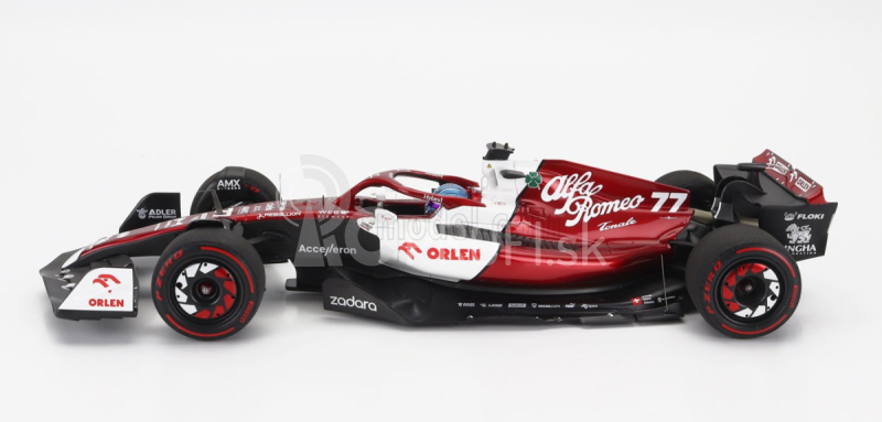 Minichamps Alfa romeo F1 C42 Team Orlen Racing N 77 6. GP Bahrajnu 2022 Valtteri Bottas 1:18 Biela červená met.