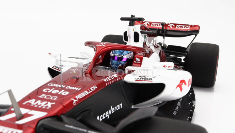 Minichamps Alfa romeo F1 C42 Team Orlen Racing N 77 6. GP Bahrajnu 2022 Valtteri Bottas 1:18 Biela červená met.