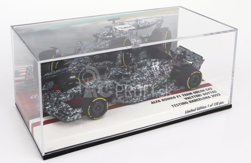 Minichamps Alfa romeo F1 C42 Team Orlen Racing N 77 Test Barcelona 2022 Valtteri Bottas 1:43 Kamufláž