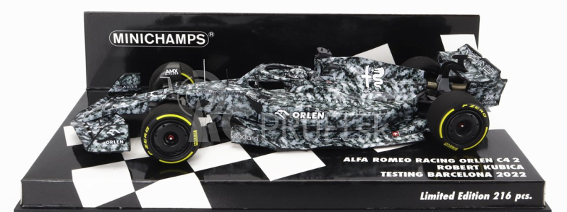 Minichamps Alfa romeo F1 C42 Team Orlen Racing N 88 Test Barcelona 2022 Robert Kubica 1:43 biela čierna