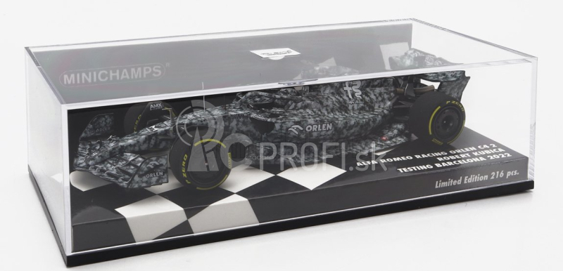 Minichamps Alfa romeo F1 C42 Team Orlen Racing N 88 Test Barcelona 2022 Robert Kubica 1:43 biela čierna