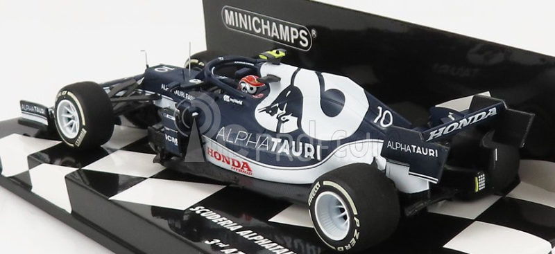 Minichamps Alpha tauri F1 At02 Honda Ra620h Team Alpha Tauri N 10 3rd Azerbaijan Gp 2021 Pierre Gasly 1:43 Biela modrá