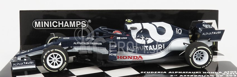 Minichamps Alpha tauri F1 At02 Honda Ra620h Team Alpha Tauri N 10 3rd Azerbaijan Gp 2021 Pierre Gasly 1:43 Biela modrá