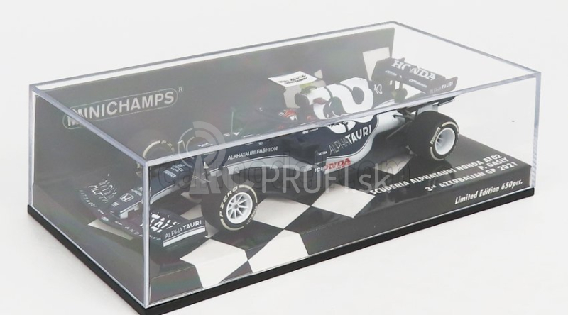 Minichamps Alpha tauri F1 At02 Honda Ra620h Team Alpha Tauri N 10 3rd Azerbaijan Gp 2021 Pierre Gasly 1:43 Biela modrá