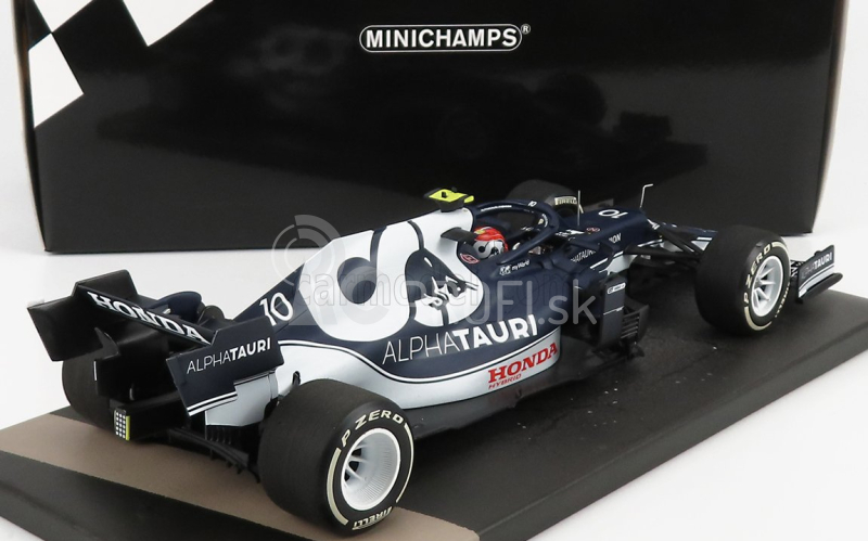 Minichamps Alpha Tauri F1 At02 Honda Ra620h Team Alpha Tauri N 10 Bahrain Gp 2021 Pierre Gasly 1:18 Biela modrá