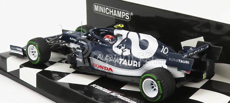 Minichamps Alpha Tauri F1 At02 Honda Ra620h Team Alpha Tauri N 10 Turkish Gp 2021 Pierre Gasly 1:43 Biela modrá