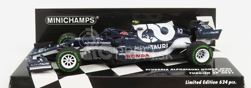 Minichamps Alpha Tauri F1 At02 Honda Ra620h Team Alpha Tauri N 10 Turkish Gp 2021 Pierre Gasly 1:43 Biela modrá