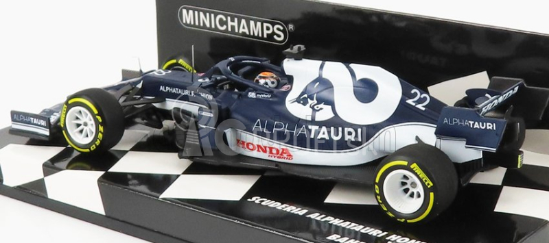 Minichamps Alpha Tauri F1 At02 Honda Ra620h Team Alpha Tauri N 22 Bahrain Gp 2021 Yuki Tsunoda 1:43 Biela modrá