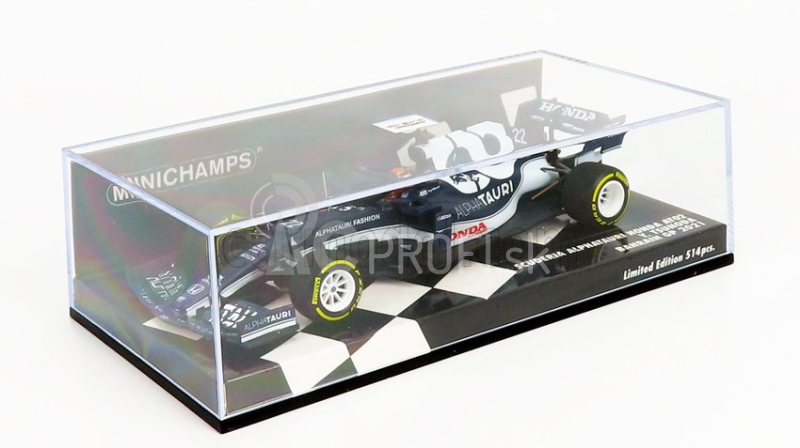 Minichamps Alpha Tauri F1 At02 Honda Ra620h Team Alpha Tauri N 22 Bahrain Gp 2021 Yuki Tsunoda 1:43 Biela modrá