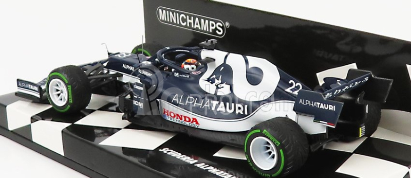 Minichamps Alpha Tauri F1 At02 Honda Ra620h Team Alpha Tauri N 22 Turkish Gp 2021 Yuki Tsunoda 1:43 Bielo modrá