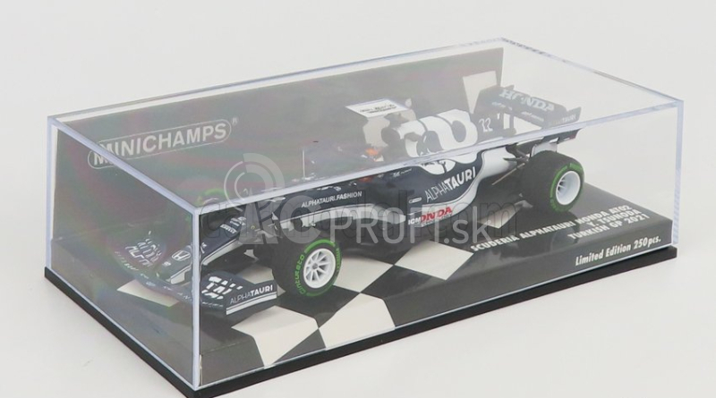 Minichamps Alpha Tauri F1 At02 Honda Ra620h Team Alpha Tauri N 22 Turkish Gp 2021 Yuki Tsunoda 1:43 Bielo modrá