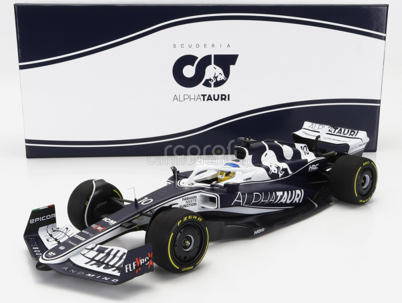 Minichamps Alpha Tauri F1 At03 Honda Team Alpha Tauri N 10 Bahrain Gp 2022 Pierre Gasly 1:18 bielo modrá