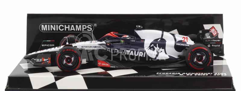 Minichamps Alpha Tauri F1 At04 Team Alpha Tauri N 21 Sezóna 2023 Nyck De Vries 1:43 Modrá biela