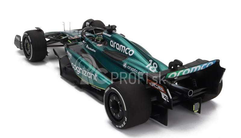 Minichamps Aston martin F1 Amr23 Team Aramco Cognizant N 18 6. Bahrain Gp 2023 Lance Stroll 1:18 Zelená