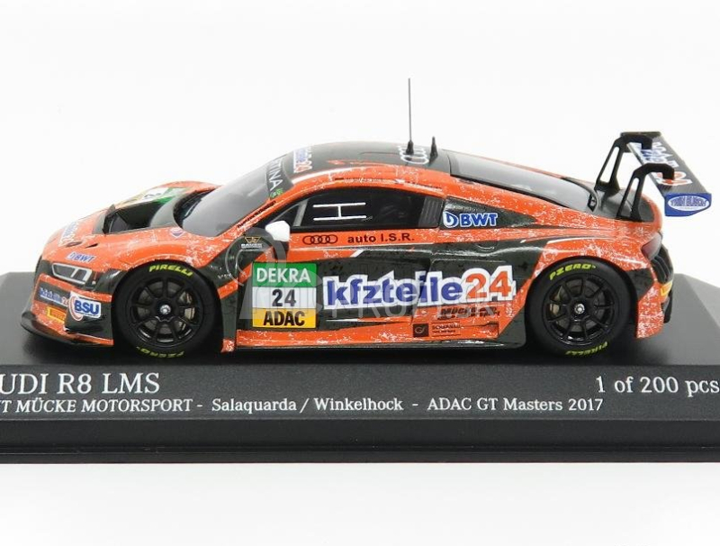 Minichamps Audi R8 Lms Team Bmt Mucke Motorsport N 24 Adac Gt Masters 2017 Winkelhock 1:43 oranžová čierna