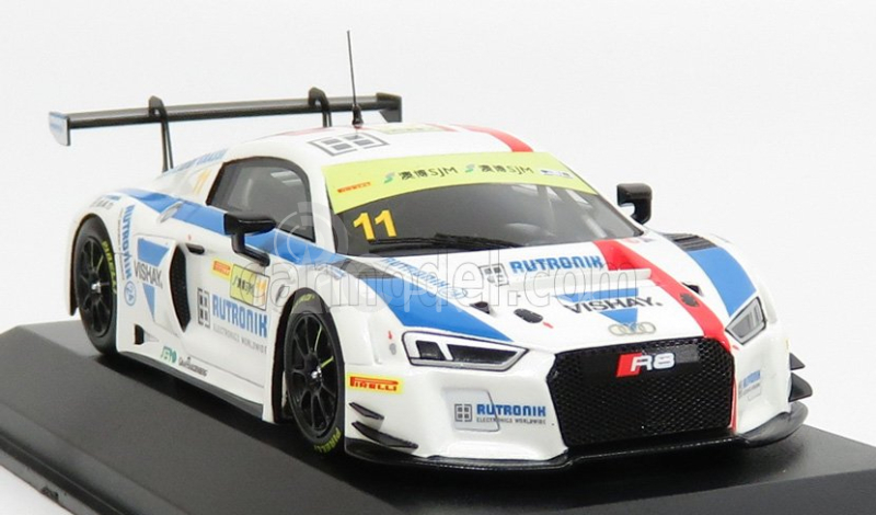 Minichamps Audi R8 Lms Team Hcb Rutroni Racing N 11 Fia World Gt Cup Macau 2017 L.di Grassi 1:43 Biela