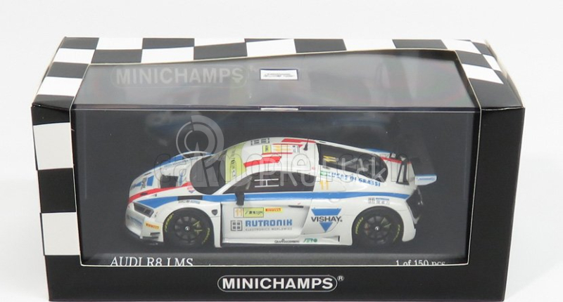 Minichamps Audi R8 Lms Team Hcb Rutroni Racing N 11 Fia World Gt Cup Macau 2017 L.di Grassi 1:43 Biela