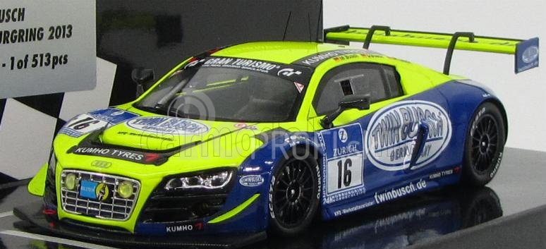 Minichamps Audi R8 Lms Ultra N 16 24h Adac Nurburgring 2013 Busch - Busch 1:43 žltá modrá