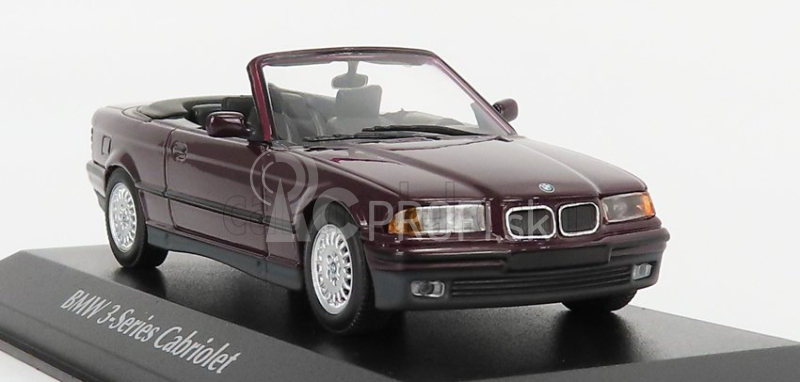 Minichamps BMW radu 3 (e36) Cabriolet 1993 1:43 Purple Met