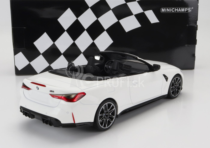 Minichamps BMW radu 4 M4 (g83) Cabriolet 2020 1:18 Biela