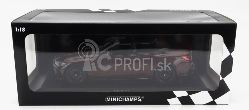 Minichamps BMW radu 4 M4 (g83) Cabriolet 2020 1:18 červená met.