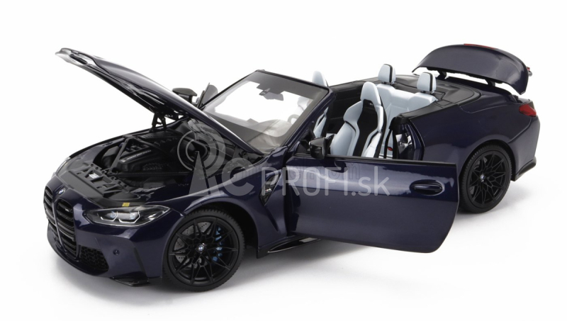 Minichamps BMW radu 4 M4 (g83) Cabriolet 2020 1:18 Modrá