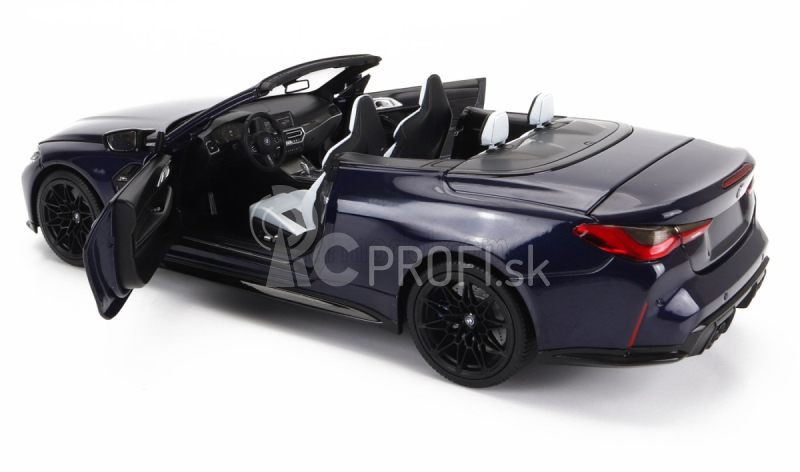 Minichamps BMW radu 4 M4 (g83) Cabriolet 2020 1:18 Modrá