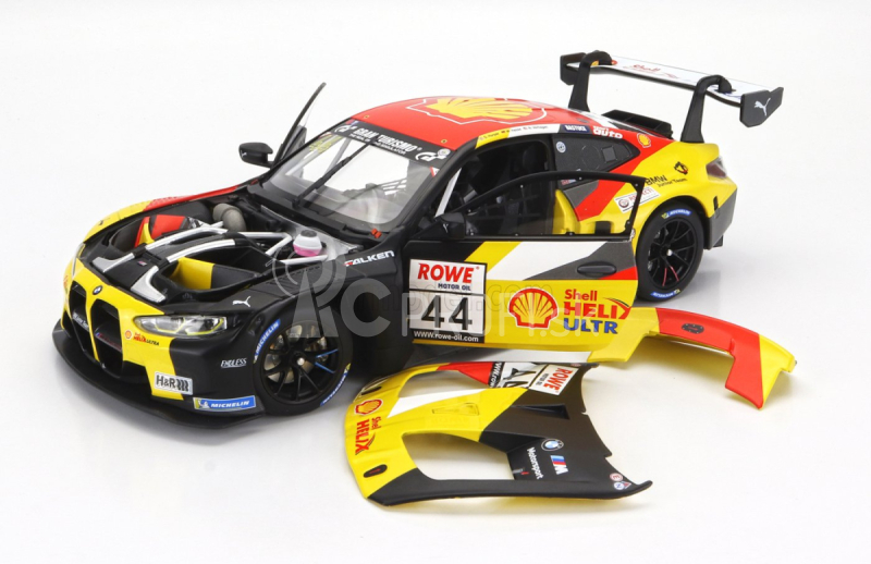 Minichamps BMW radu 4 M4 Gt3 Team Bmw Junior N 44 Víťaz Nls 3 Nurburgring Adac Rundstrecken Trophy 2023 Dan Harper - Max Hesse - Neil Verhagen 1:18 Žltá červená čierna