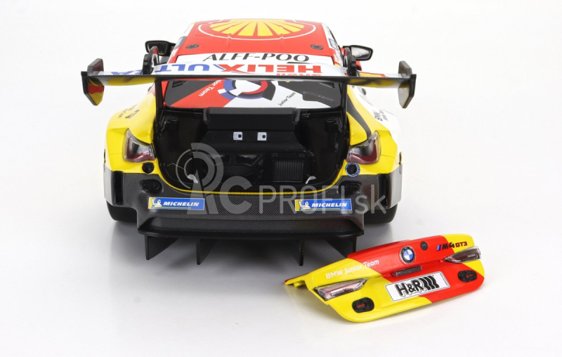 Minichamps BMW radu 4 M4 Gt3 Team Bmw Junior N 44 Víťaz Nls 3 Nurburgring Adac Rundstrecken Trophy 2023 Dan Harper - Max Hesse - Neil Verhagen 1:18 Žltá červená čierna